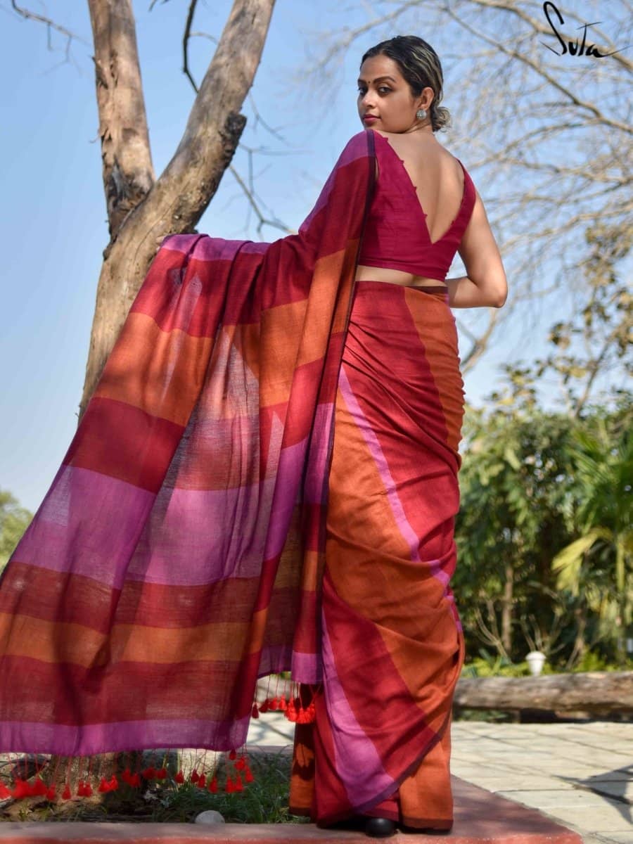 Elegant Khadi Cotton Sarees